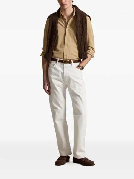 Șosete Polo Ralph Lauren cu model herringbone cu broderie plasă albastru