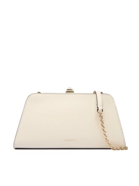 Coccinelle Ročna torba Coccinelleliv Calf E1 19 02 01 Écru