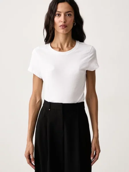 Tommy Hilfiger tricou pentru femei din cu pachet de 3 alb