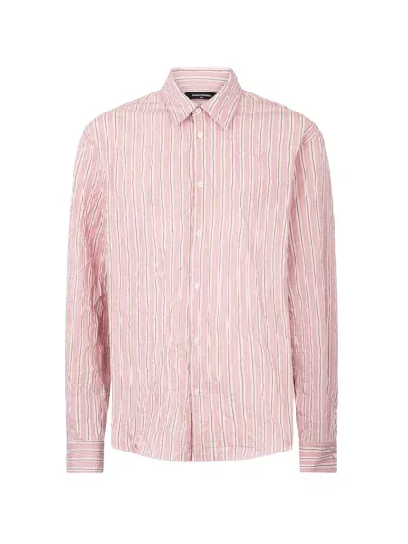 Pruhovaná košile Dsquared2 růžová