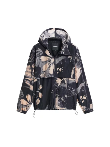 Desigual Geacă de primăvară-toamnă bej / gri negru