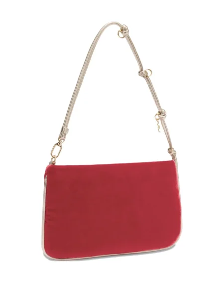 Geantă Furla de catifea roșu