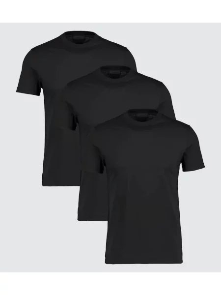 Tricou Prada din jerseu negru