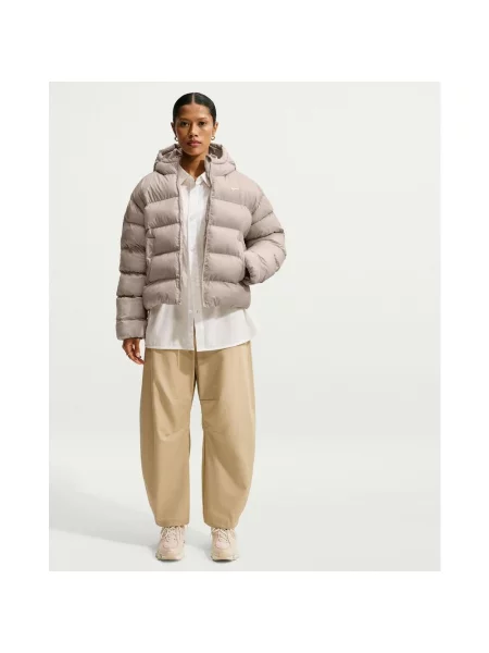 Kurtka z kapturem Nike Sportswear Therma-FIT XS beżowy