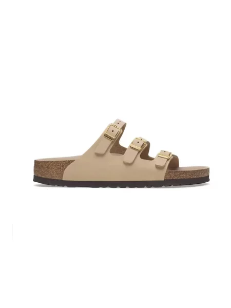 Birkenstock Obuwie Kobieta 37 EU Klapki `Florida Fresh` beżowy