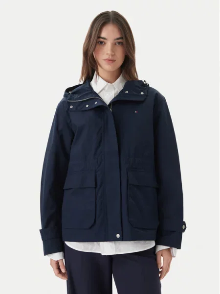 TOMMY HILFIGER Prijelazna jakna mornarsko plava