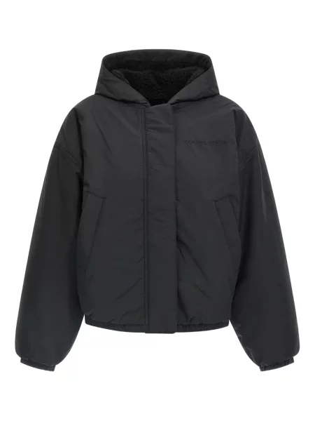 Geacă cu puf Canada Goose cu glugă negru