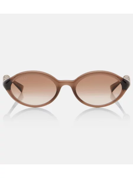 Ochelari de soare Gucci din bambus maro