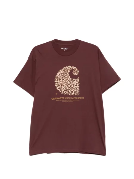 Tricou Carhartt Wip cu imagine maro