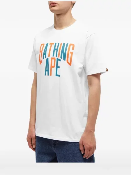 Tricou A Bathing Ape® cu imagine alb