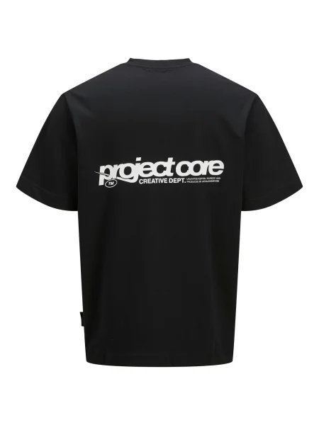 JACK & JONES Tricou JCOUNION negru alb