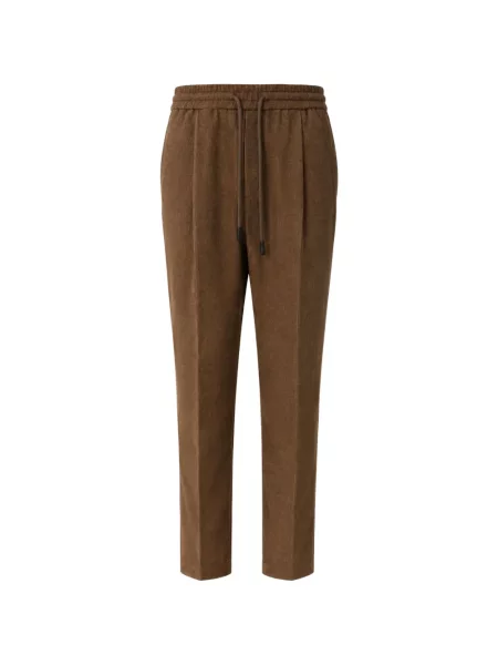 Pantaloni Jacob Cohën de catifea cord cu cordon maro