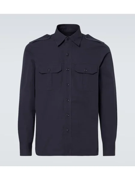 Svilena srajca Tom Ford modra