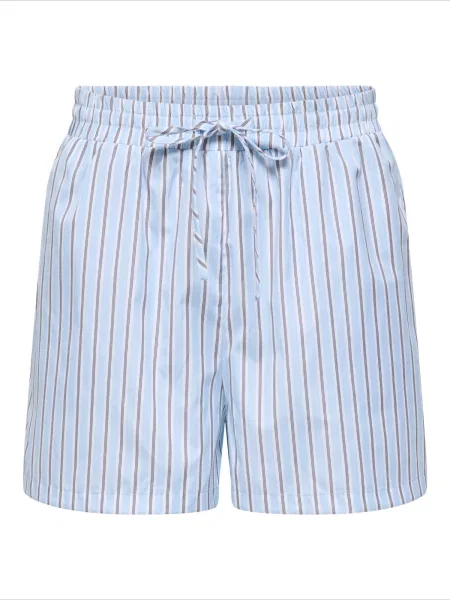 ONLY Pantaloni ONLLORIS albastru deschis / negru alb