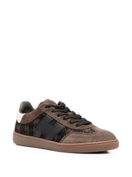 Sneakerși Hogan cu model pepito maro