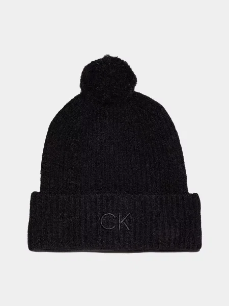 Calvin Klein Шапка Альпака чорний