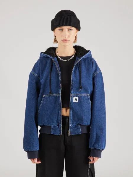 Carhartt WIP Prechodná bunda Active denim modrá