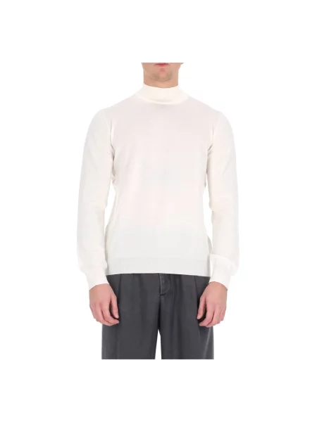 Lniany golf golf Tagliatore beżowy