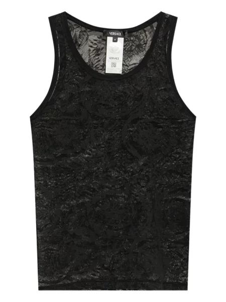 Vestă Versace din dantelă negru