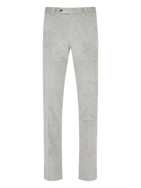 Pantaloni Pt Torino de catifea cord gri