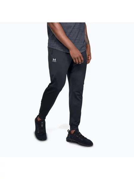 Kalhoty Under Armour Sportstyle Tricot Jogger black/white černé
