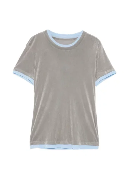 Tricou Jnby de catifea gri