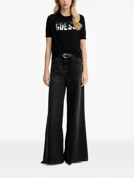 Tricou Guess cu paiete negru