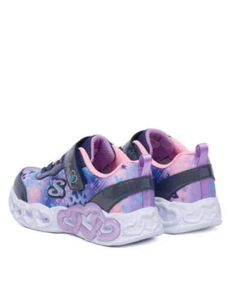 SKECHERS Superge Infinite Heart Lights mornarska / kraljevo modra / lila / roza vijolična