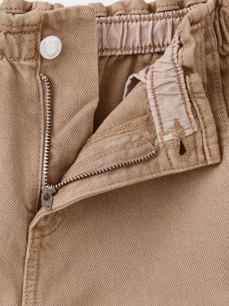 Дитячі Широкі джинси MANGO LOOSE коричневий