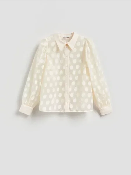 Reserved Cămașă în buline nude