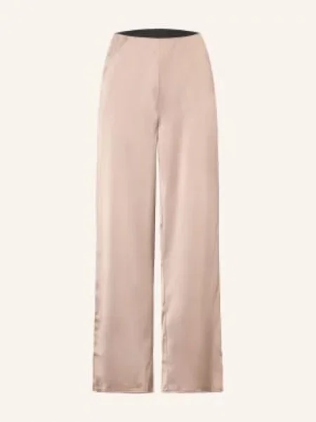Y.A.S. Spodnie Typu Marlena Z Satyny beige beżowe