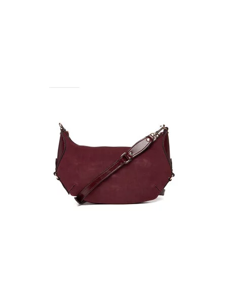 Guess Ročna torba Marsha Mini Bordo rdeča