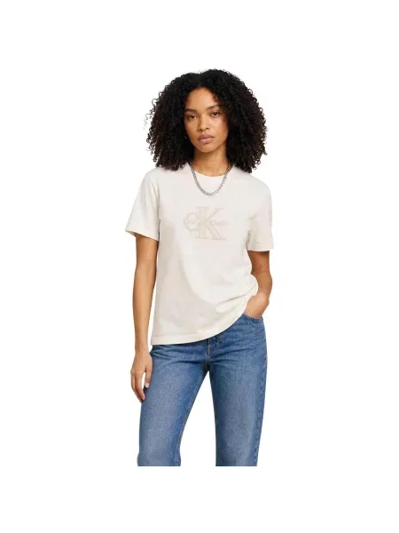 Tricou Calvin Klein Jeans alb