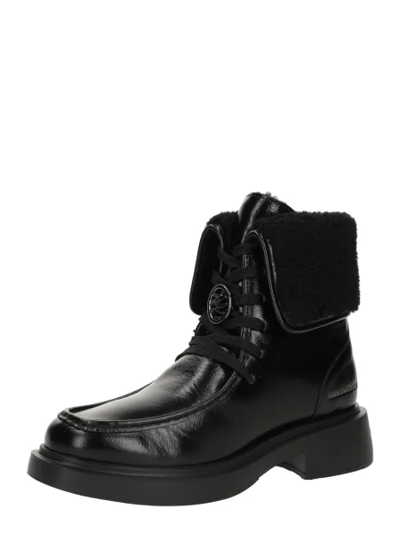 Škornji Karl Lagerfeld črna