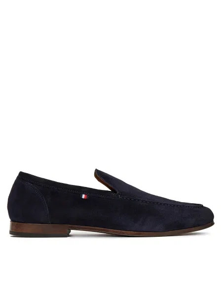 Мокасини Tommy Hilfiger Hilfiger Flexible Suede Loafer тъмносин
