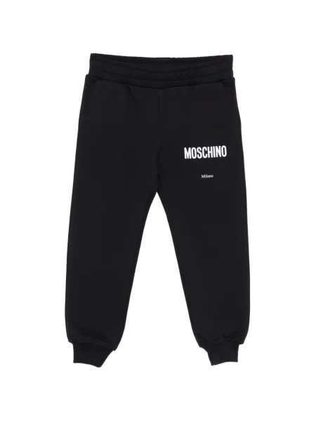 Spodnie dziecięce Moschino czarne