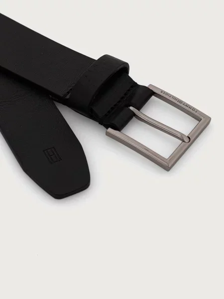 Tommy Hilfiger curea pentru bărbați din piele negru