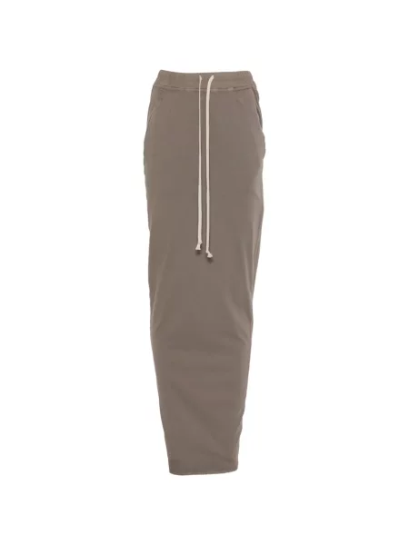 Lung fustă Rick Owens Drkshdw plic cu cordon maro