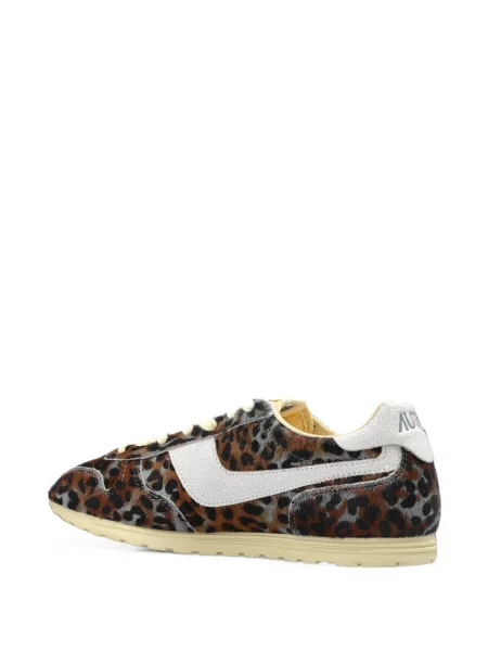 Sneakerși Autry cu imagine cu model leopard maro