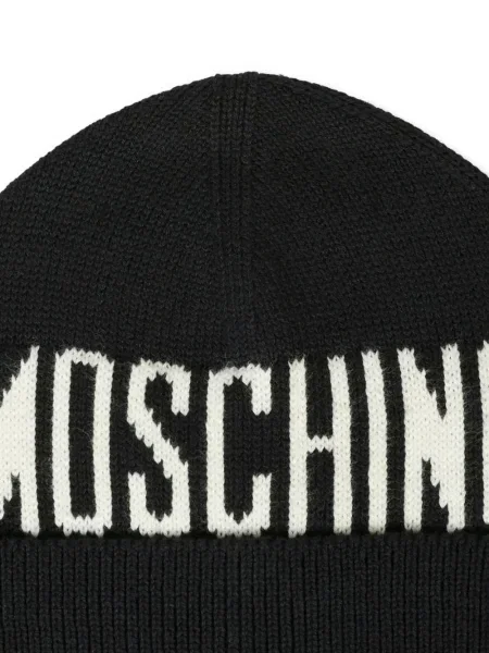 Czapka dziecięca Moschino czarna