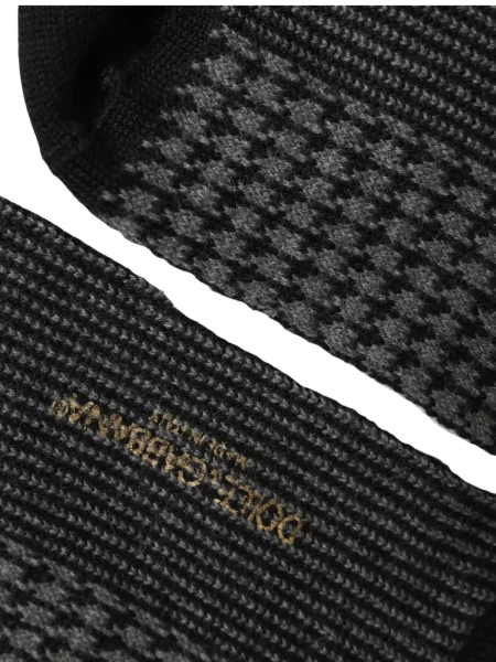 Μάλλινος κάλτσες Dolce & Gabbana houndstooth μαύρο