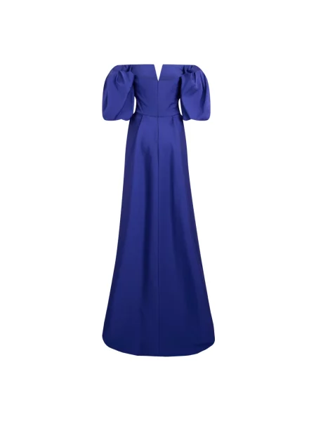 Długa sukienka maxi Alberta Ferretti niebieska