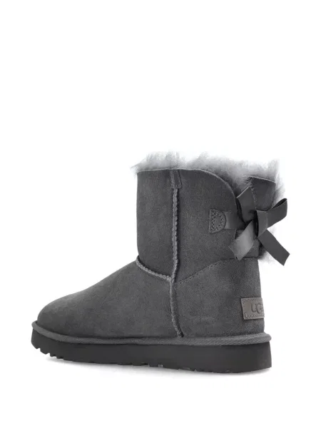 Botine Ugg cu funde gri