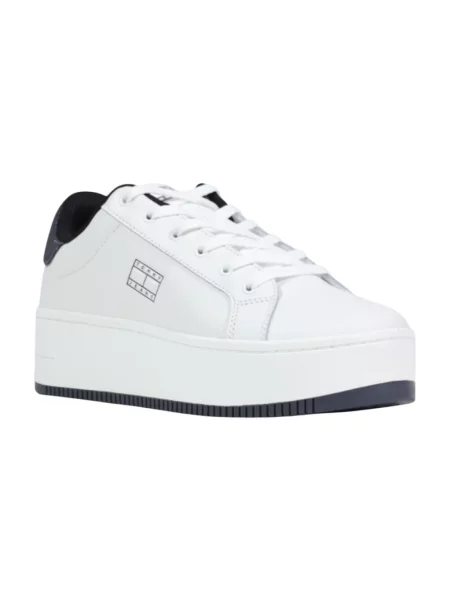 Sneakersy Tommy Jeans skórzane białe