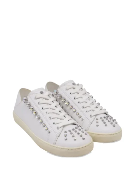 Sneakerși Stuart Weitzman de cristal alb