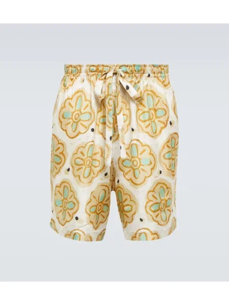 Pantaloni scurți Commas de mătase cu imagine