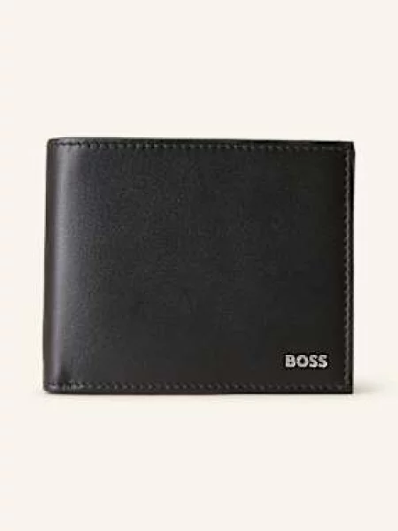 BOSS portfel skórzany czarny