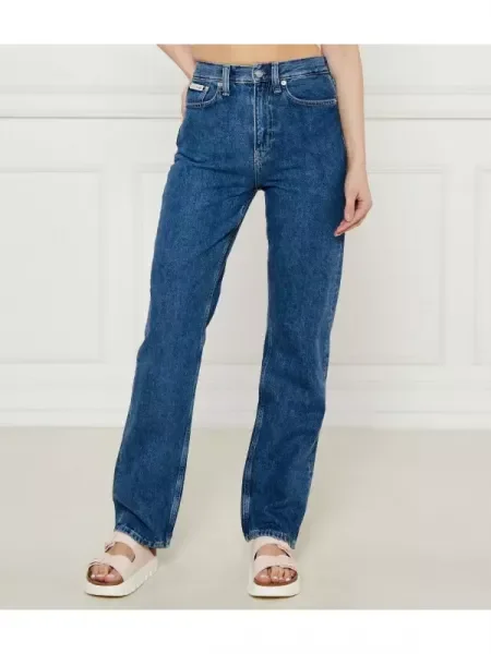 Calvin Klein Jeans Farmer | Straight fit | high rise kék