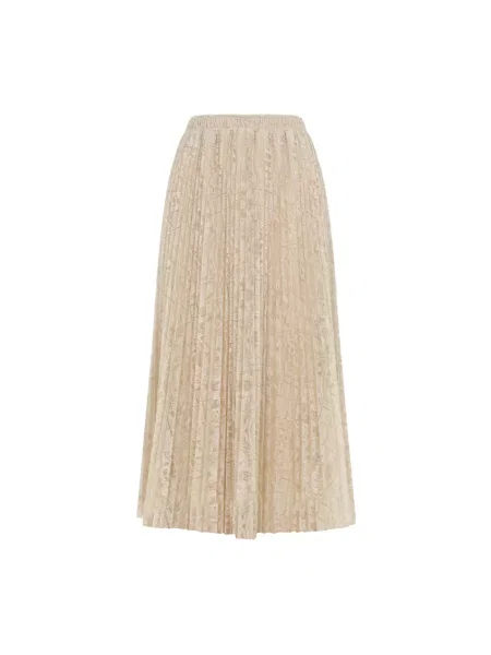 Maksi spódnica maxi Ermanno Scervino beżowa