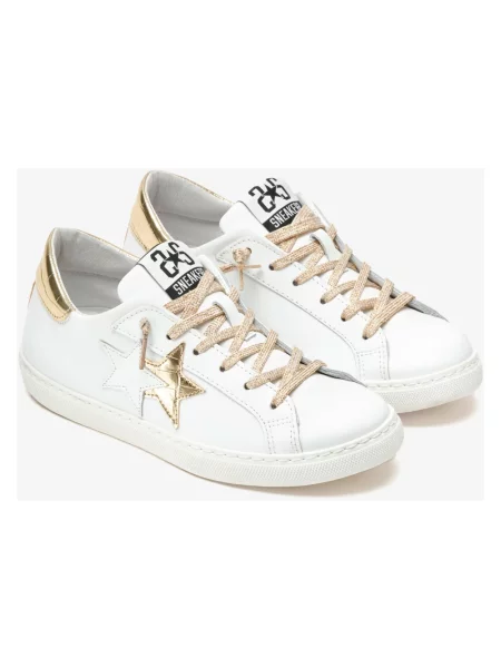 Sneakersy 2star skórzane białe